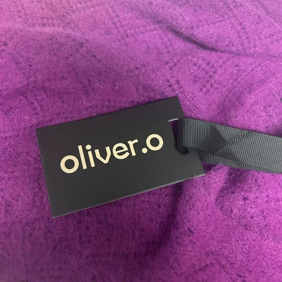 🩷”Oliver O” NWT Vibrant Purple 3/4 Sleeve Super Soft Sweater Size M💜 - Picture 7 of 11